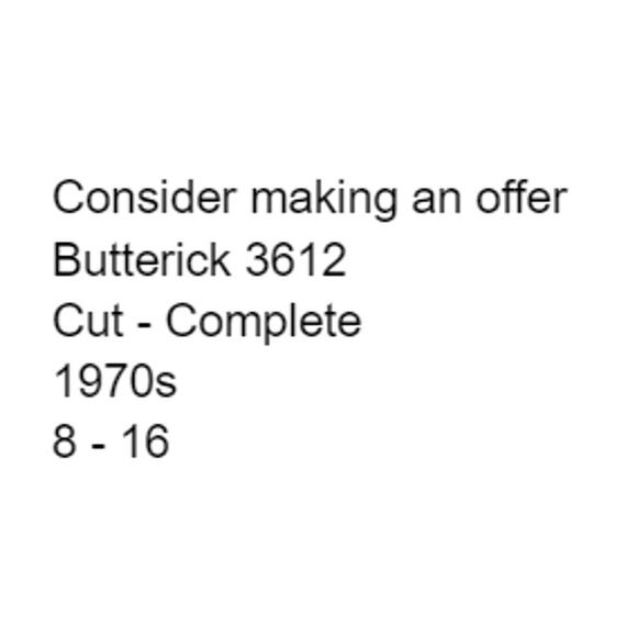 Butterick 3612 Pattern Top Miss 8 Vintage 70s Hippie Smocking Boho Semi Fitted - Picture 3 of 5